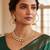 Gold plated kundan pearl choker jewellery set with jhumka earring for women