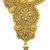 Gold plated temple jewellery necklace set with earrings for women