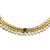 Premium gold plated kundan pearl choker necklace set with earrings & maang tikka