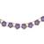 Designer gold plated lavender stone choker necklace set with earrings