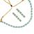 Turquoise stone gold plated necklace set with earrings for women