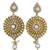 Gold plated pearl stone studded designer choker jewellery set for women