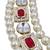 Ruby kundan pearl long necklace set with earrings bridal jewellery