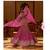 rani pink art silk embroidered lehengas