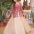 cream jacquard plain lehengas
