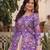 cream jacquard plain lehengas