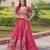 hot pink georgette embroidered lehengas