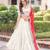 off white silk embroidered lehengas