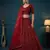 maroon net embroidered lehengas