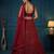 maroon net embroidered lehengas