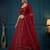 maroon net embroidered lehengas
