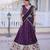 dark purple silk plain lehengas