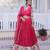 rani pink silk plain lehengas