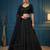 black net embroidered lehengas