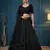 black net embroidered lehengas