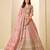pink art silk embroidered lehengas