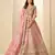 pink art silk embroidered lehengas