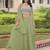 light olive georgette plain lehengas