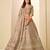 dark beige art silk embroidered lehengas