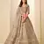 dark beige art silk embroidered lehengas