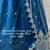 navy blue satin hand woven lehengas