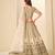 off white art silk embroidered lehengas