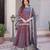 mauve chiffon embroidered lehengas