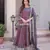 mauve chiffon embroidered lehengas