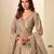 dark beige art silk embroidered lehengas