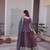 mauve chiffon embroidered lehengas