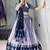 light lavender silk blend brasso lehengas