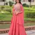peach georgette plain lehengas
