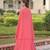 peach georgette plain lehengas