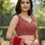 red georgette embroidered lehengas