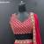 red georgette embroidered lehengas
