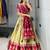 light golden silk blend brasso lehengas