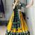 mustard silk blend brasso lehengas