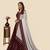 maroon georgette embroidered lehengas