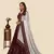 maroon georgette embroidered lehengas