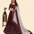 maroon georgette embroidered lehengas