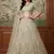 beige net embroidered lehengas