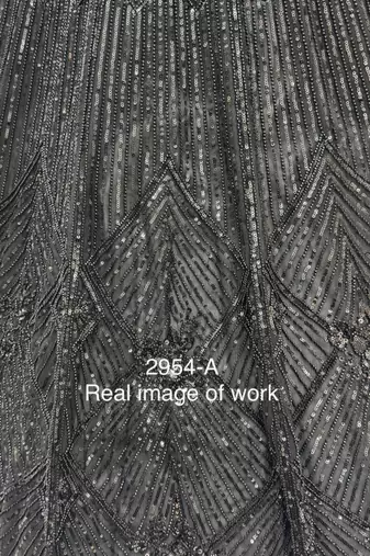black net embroidered lehengas