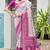 Magenta color banarasi silk ajhrakh meena zari weaving patola saree