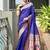 Blue color banarasi silk paithani meena zari weaving saree