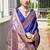 Blue color banarasi silk paithani meena zari weaving saree