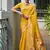 Yellow color banarasi silk paithani meena zari weaving saree