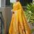 Yellow color banarasi silk paithani meena zari weaving saree