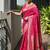 Pink color banarasi silk paithani meena zari weaving saree