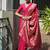 Pink color banarasi silk paithani meena zari weaving saree