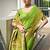 Light green color banarasi silk paithani meena zari weaving saree